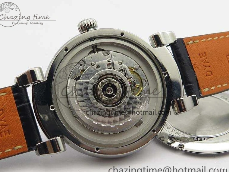 MIROTIME 0512 MoistureWicking Da Vinci IW356601 SS MKF 1:1 Best Edition Blue Dial On Black Leather Strap A 7233